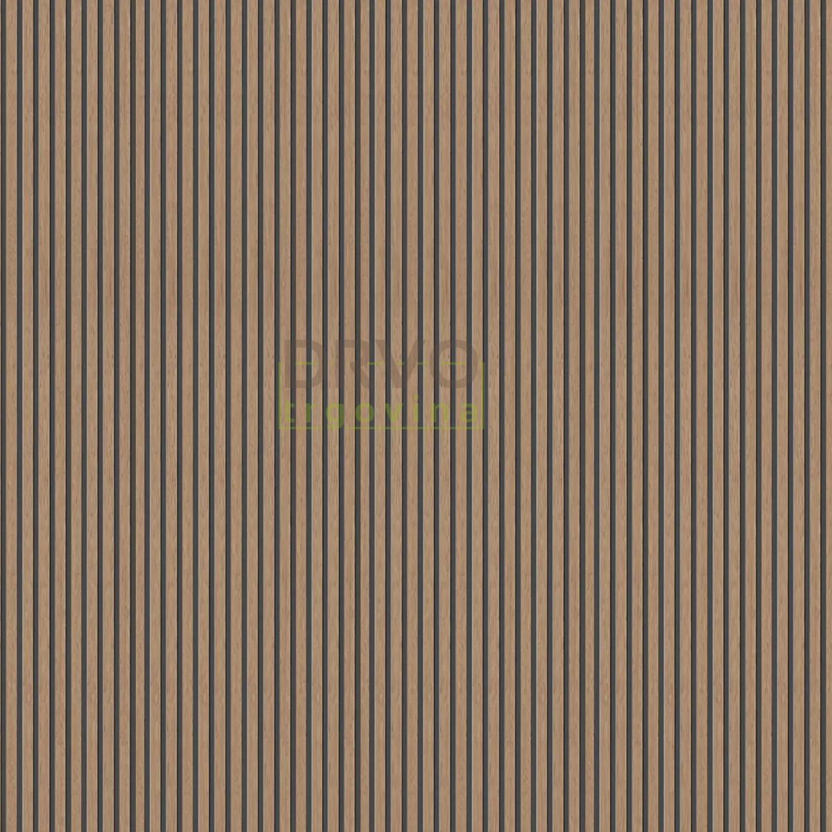 ZIDNA OBLOGA FN WALLY TIGER MDF FOEI73P CRNA/HRAST 8/180/2670mm pak=2,405m2 
