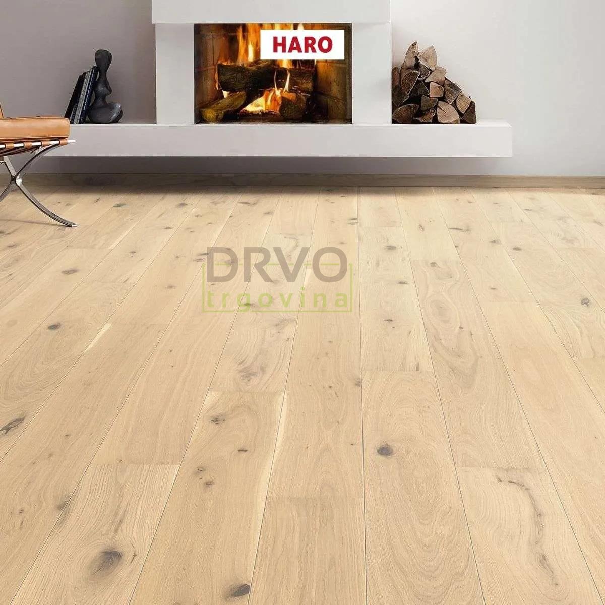 PARKET PANEL 1-S HARO HRAST LIGHT WHITE Universal 2V lakMAT 534 603 x 12/180/2200 mm p=2,38 m2 
