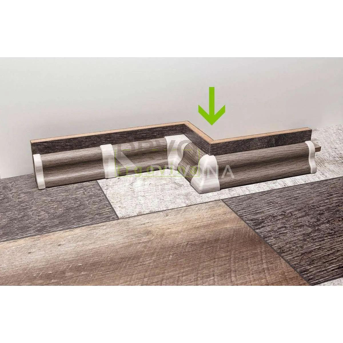 PVC KUT VANJSKI ZA LETVICU P151 HRAST 