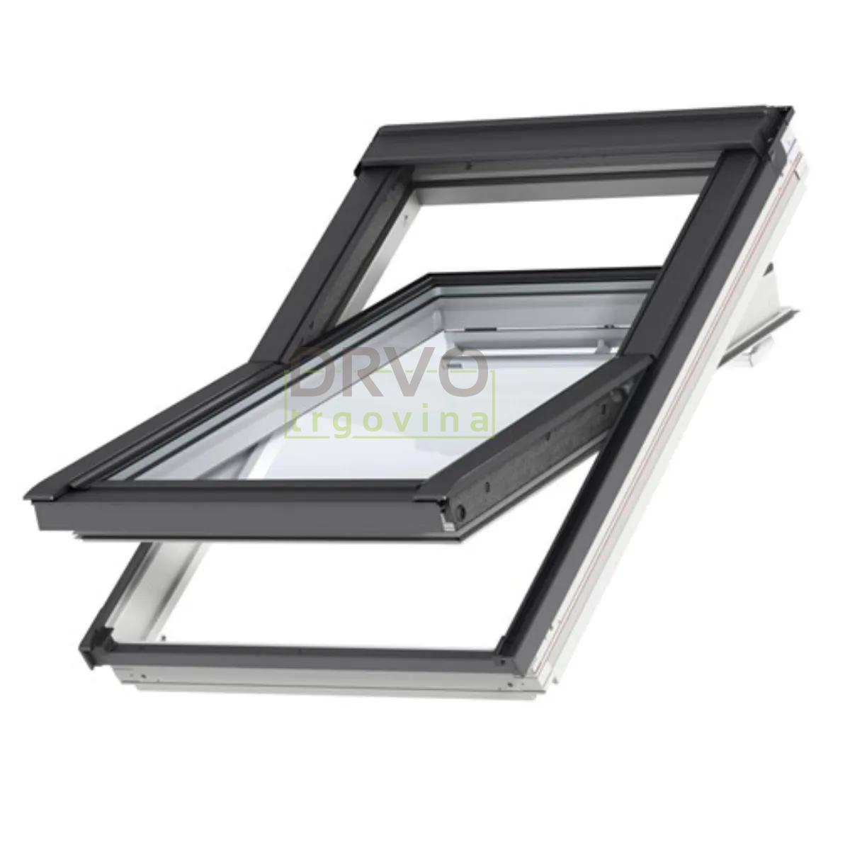 VELUX PREMIUM KROVNI PROZOR, BIJELA BOJA, GORNJA RUČKA, STAKLO 68 