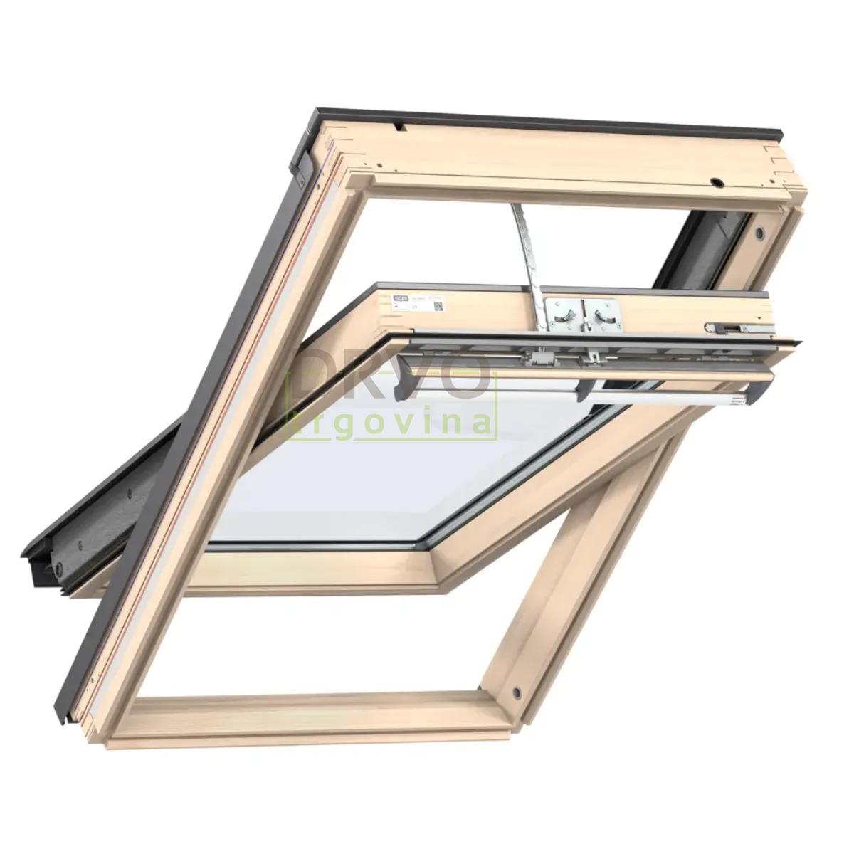 VELUX KROVNI PROZOR, BEZBOJNI LAK, SOLARNO NAPAJANJE, STAKLO 68 