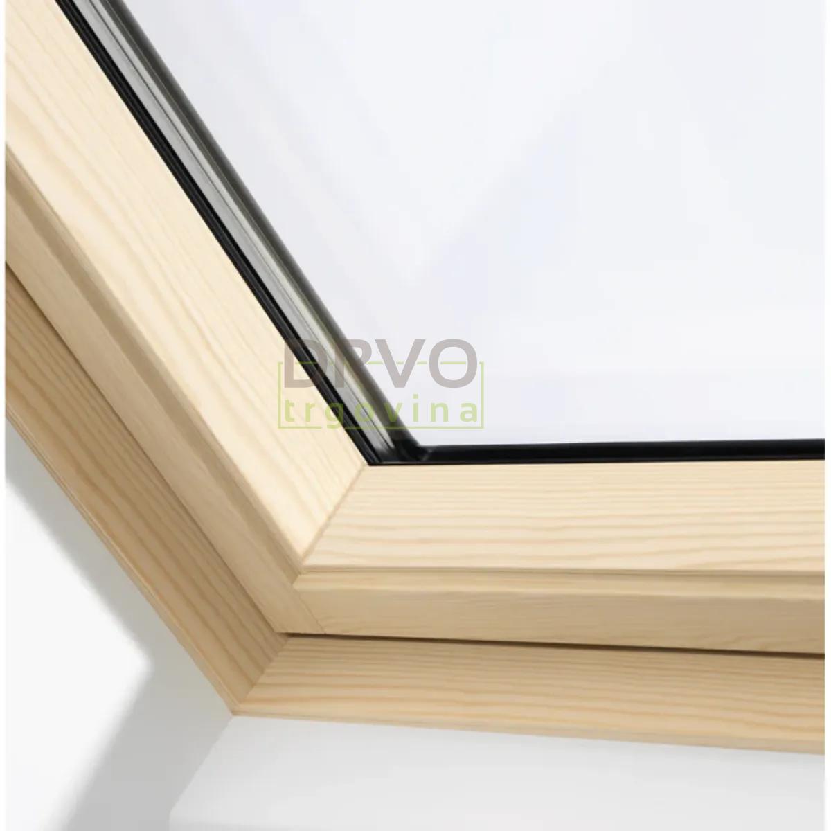 VELUX PREMIUM KROVNI PROZOR, BEZBOJNI LAK, EL. NAPAJANJE, STAKLO 70 