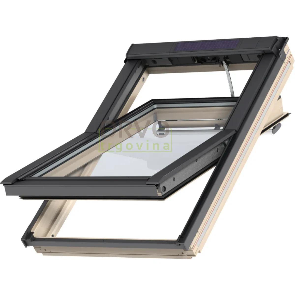 VELUX PREMIUM KROVNI PROZOR, BEZBOJNI LAK, SOLARNO NAPAJANJE, STAKLO 70 