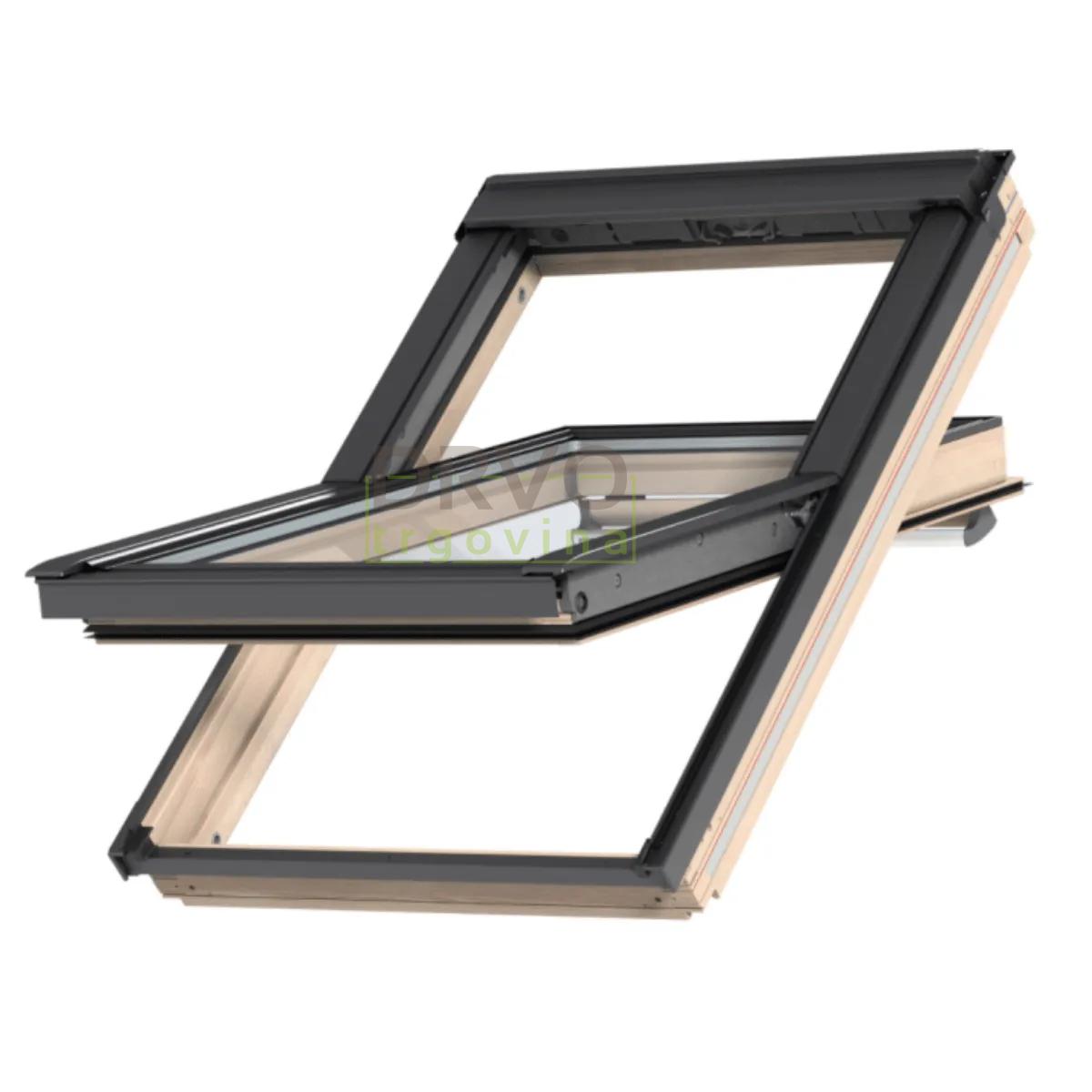 VELUX PREMIUM KROVNI PROZOR, BEZBOJNI LAK, GORNJA RUČKA, STAKLO 70 