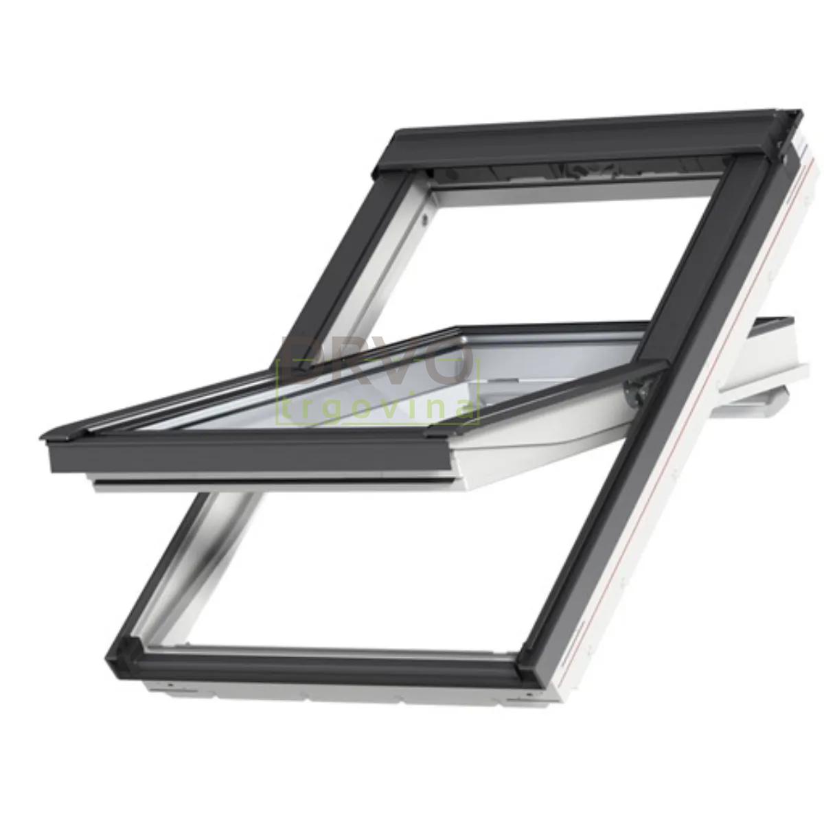 VELUX PREMIUM KROVNI PROZOR, BIJELI POLIURETAN, GORNJA RUČKA, STAKLO 68 