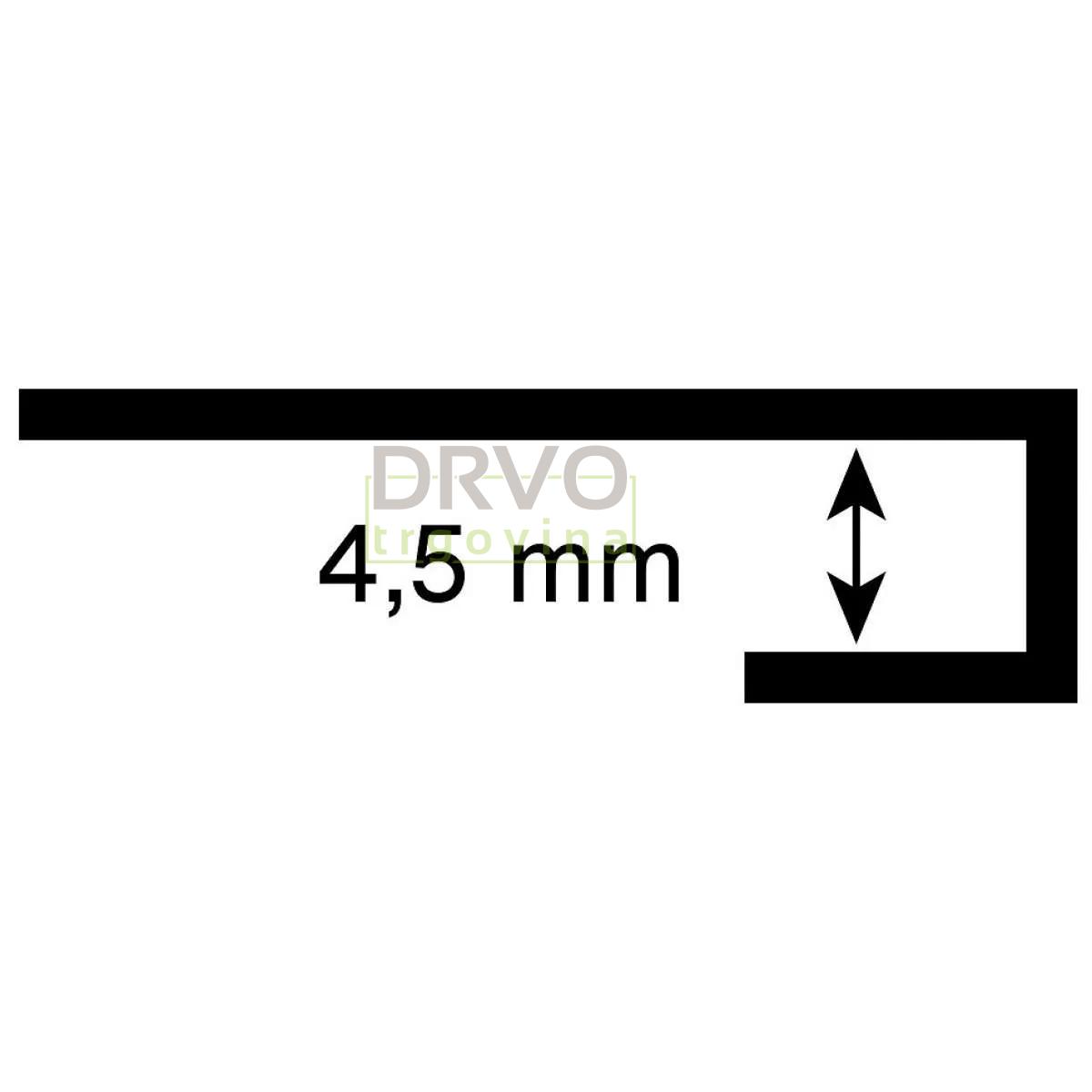 ZAVRŠNI PROFIL C ROCKO BIJELI 2800mm 