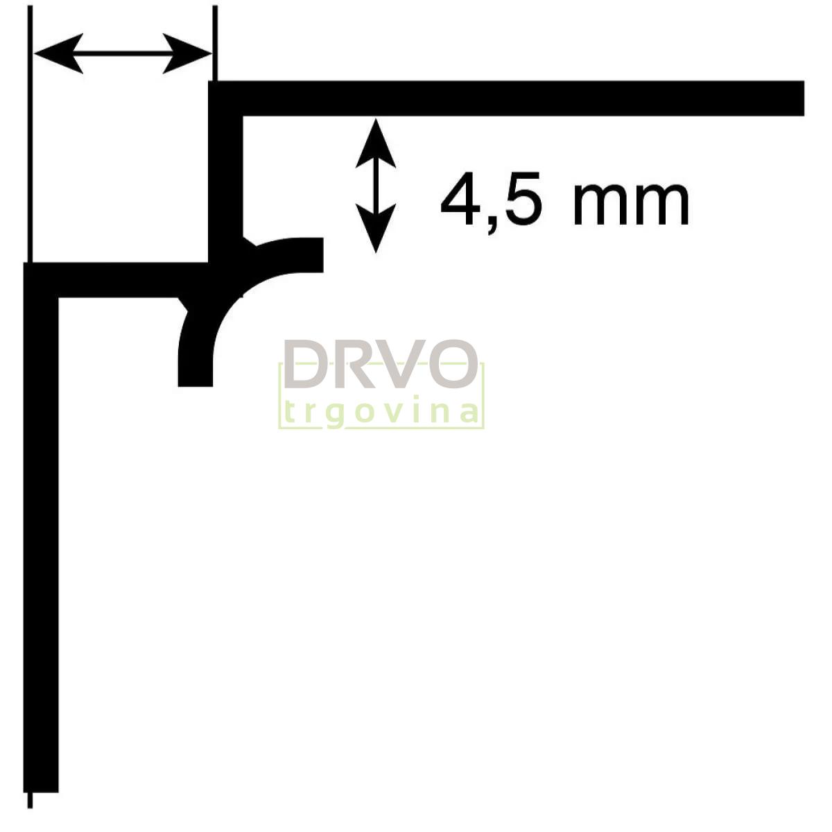 UNUTARNJI PROFIL ROCKO ANTIK 2800mm x 